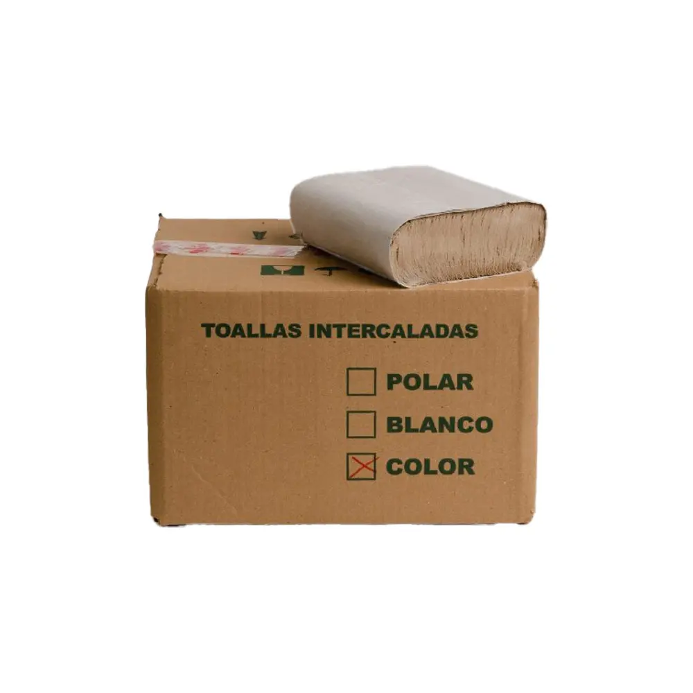 Caja Toalla Inter. Beige 20X24 500 Toallas