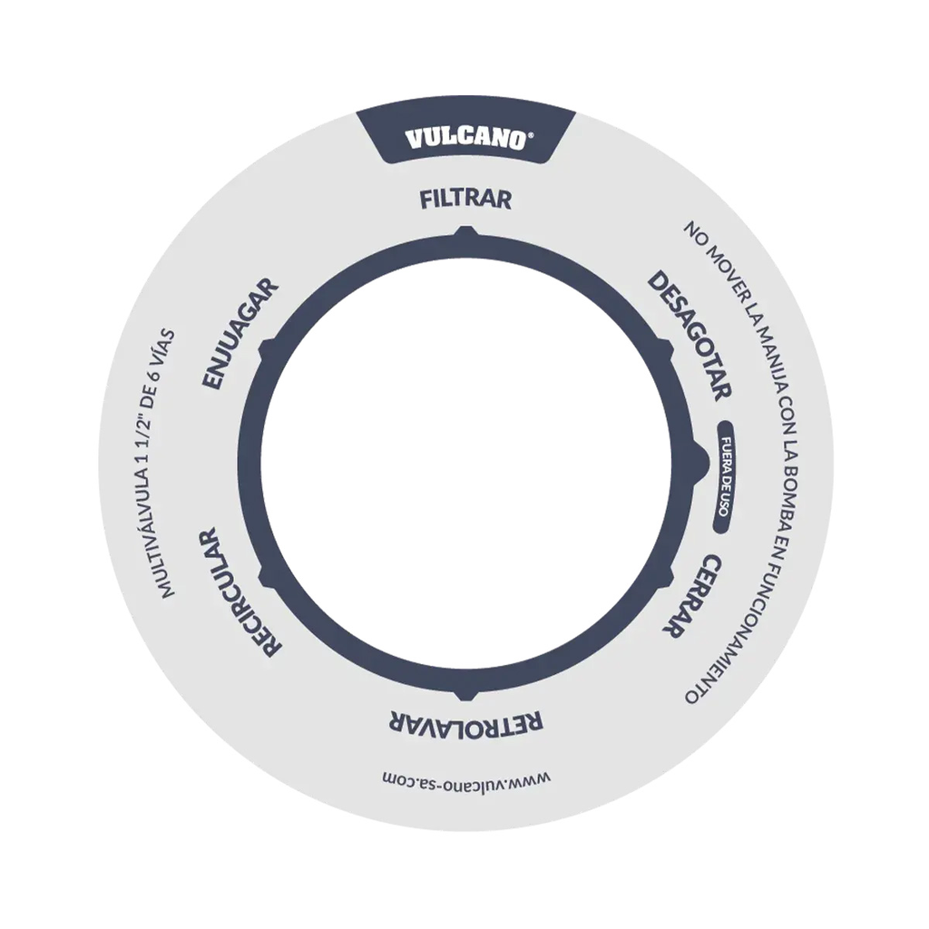 Calco/Sticker/Etiqueta Para Filtro - Vulcano