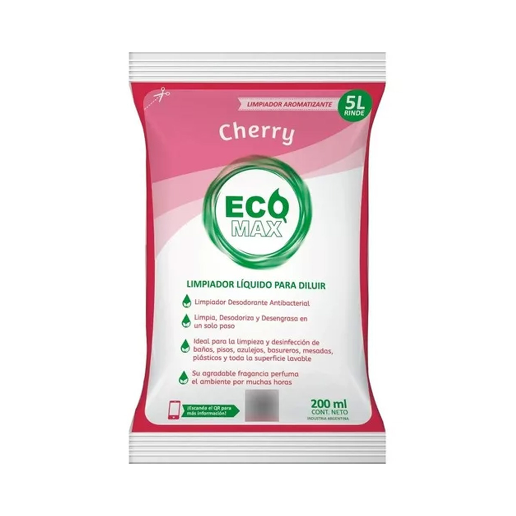 Desodorante De Piso - Sobre 5Lts - Cherry - Ecomax