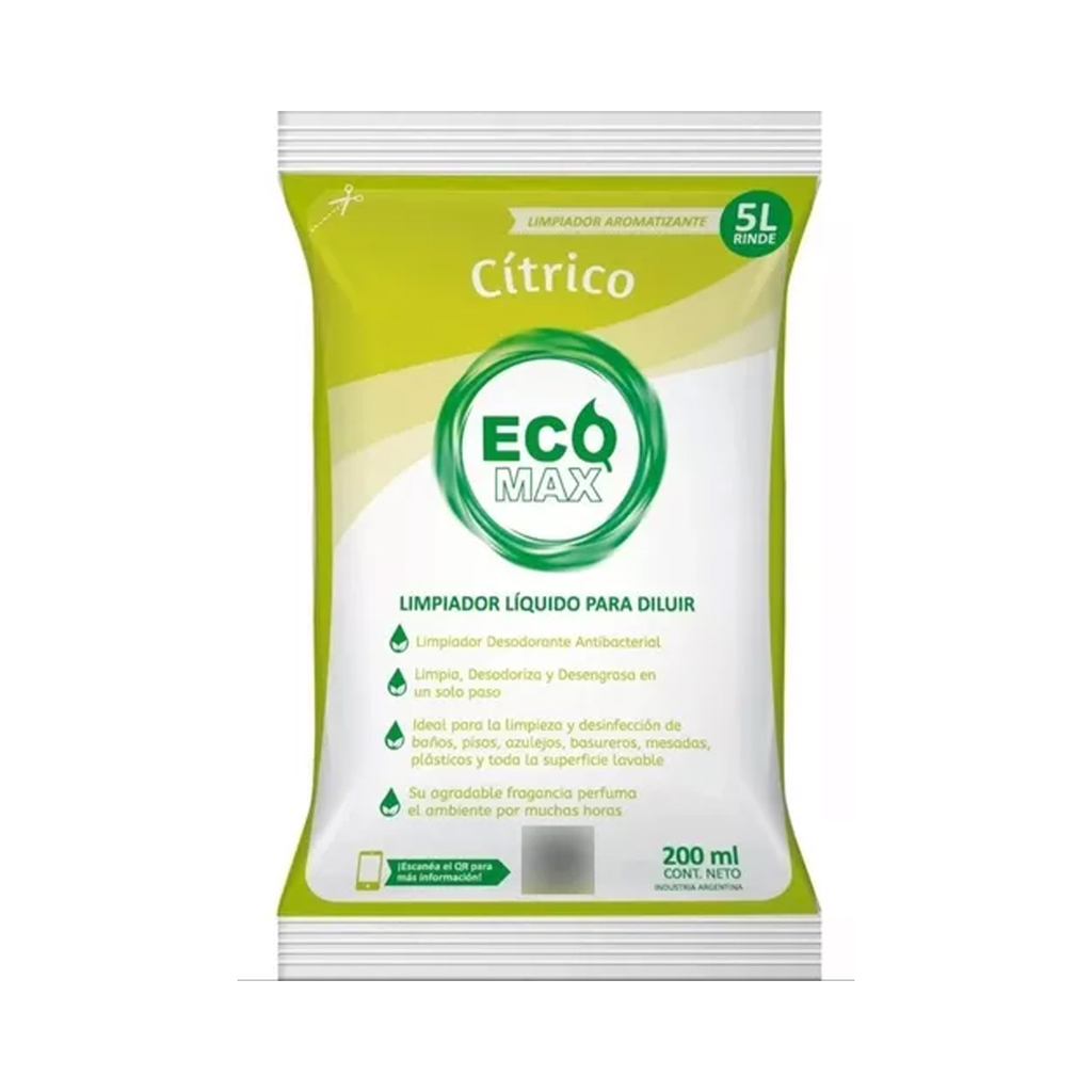 Desodorante De Piso - Sobre 5Lts - Citrico- Ecomax