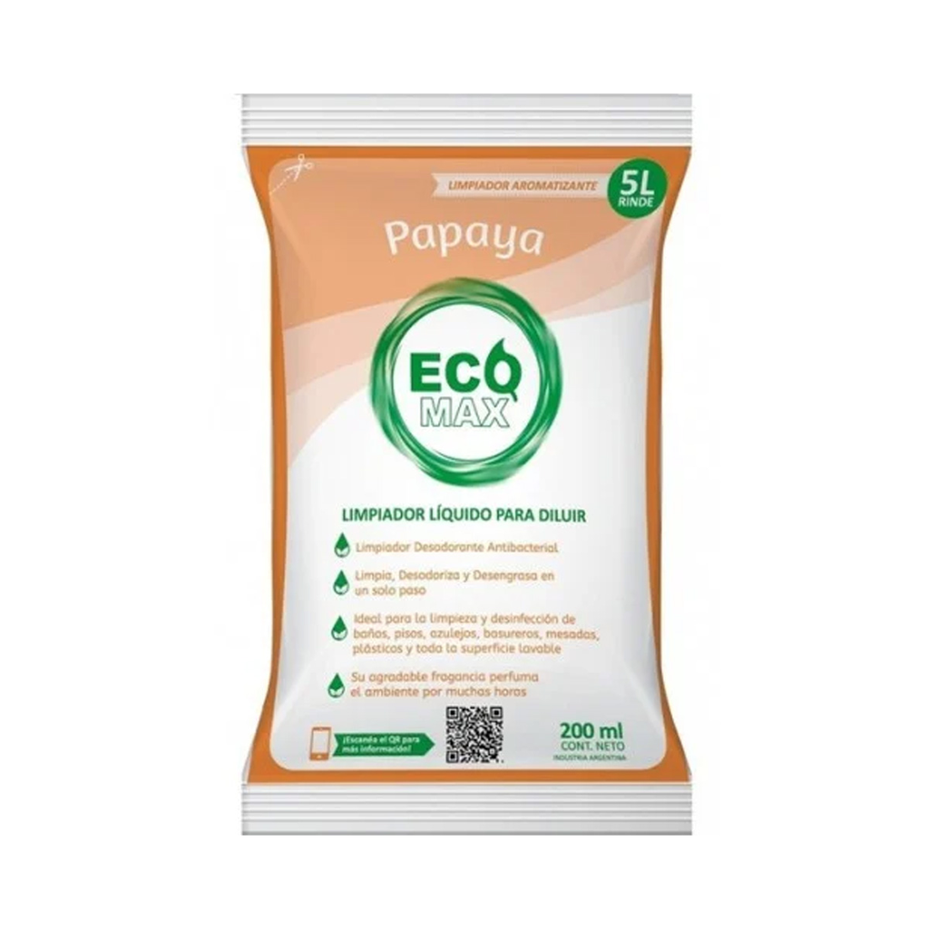 Desodorante De Piso - Sobre 5Lts - Papaya - Ecomax