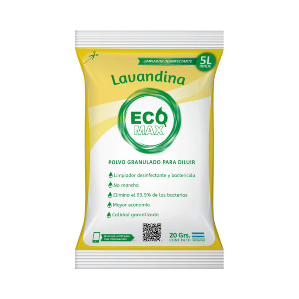 Lavandina - Sobre 5Lts - Ecomax - No Mancha