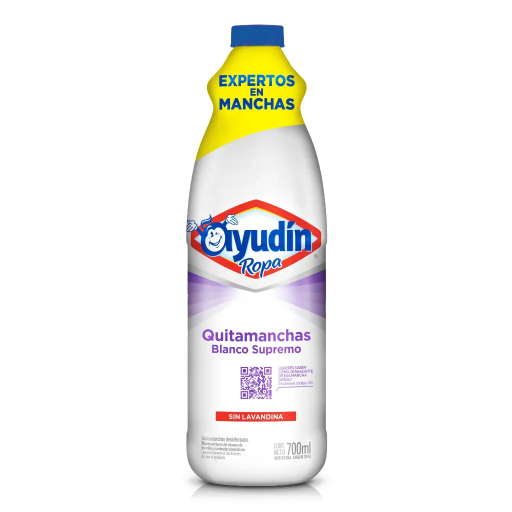 Quitamanchas Ayudin Blanco Supremo x 700Ropa Blanca 1Lt