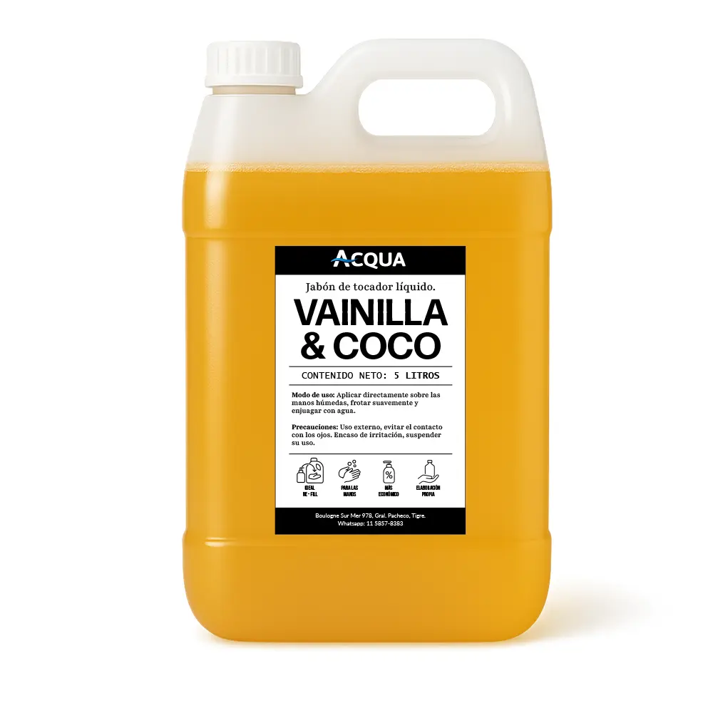 Jabon De Mano x 5Lts- Vainilla&Coco - Acqua