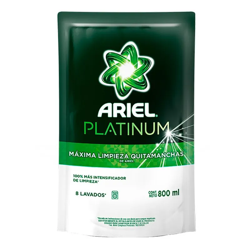 Jabon Liquido Ariel Platinum 800 ml Doypack