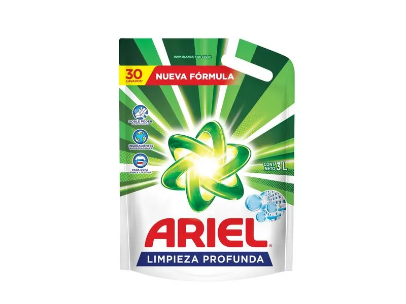 Jabon Liquido Ariel Limpieza profunda 3 LT
