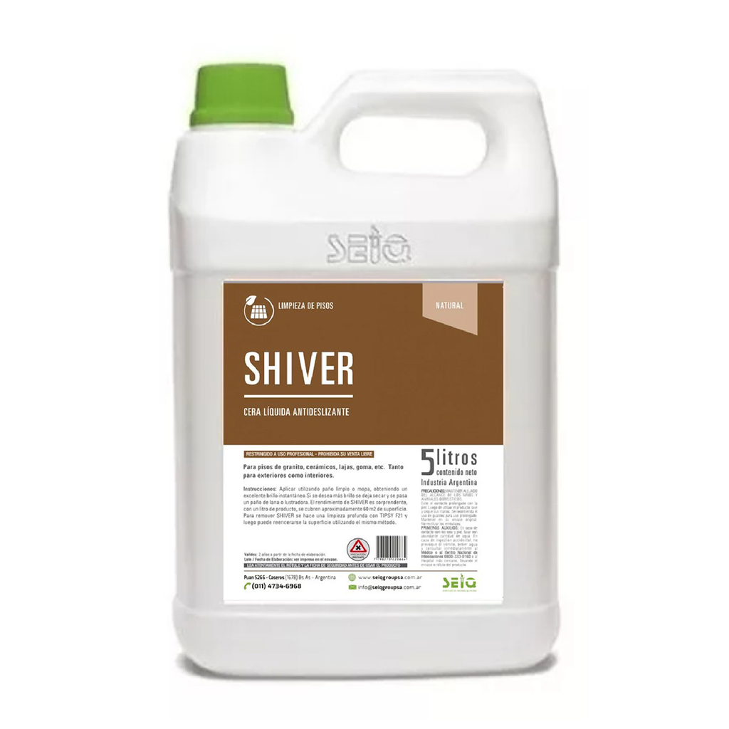 Cera De Piso Natural x 5Lt (SHIVER) - Seiq