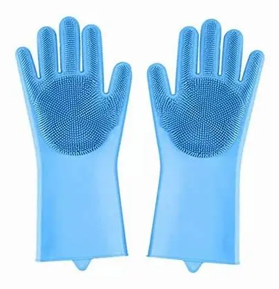 Guantes Silicona Para Lavar Platos/Cocina/Baños/Mascotas - Lics