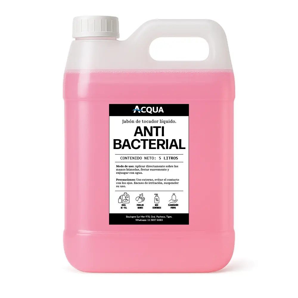 Jabon De Mano x 5Lts- Antibacterial - Acqua