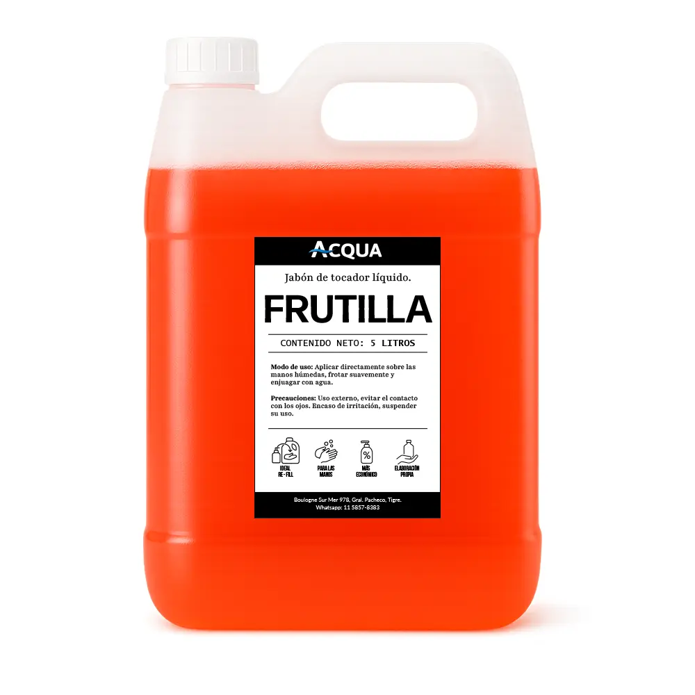 Jabon De Mano x 5Lts- Frutilla - Acqua