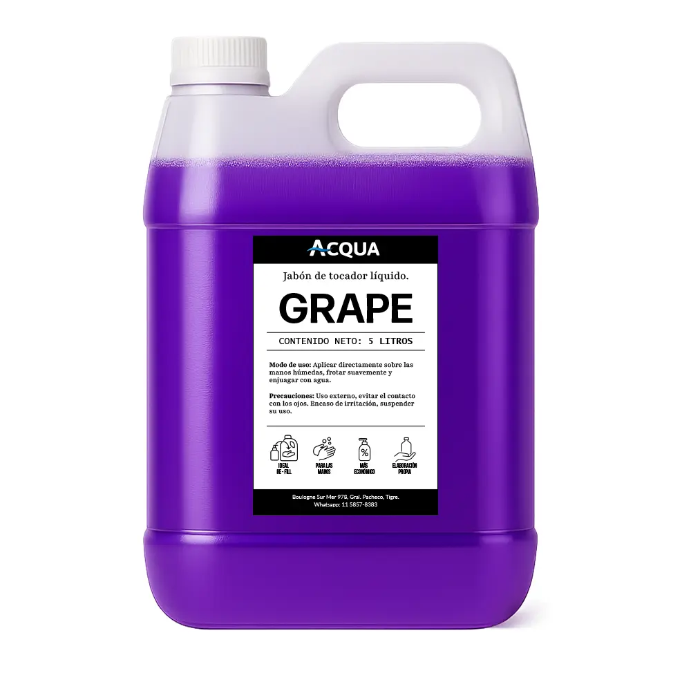 Jabon De Mano x 5Lts- Grape/Uva - Acqua