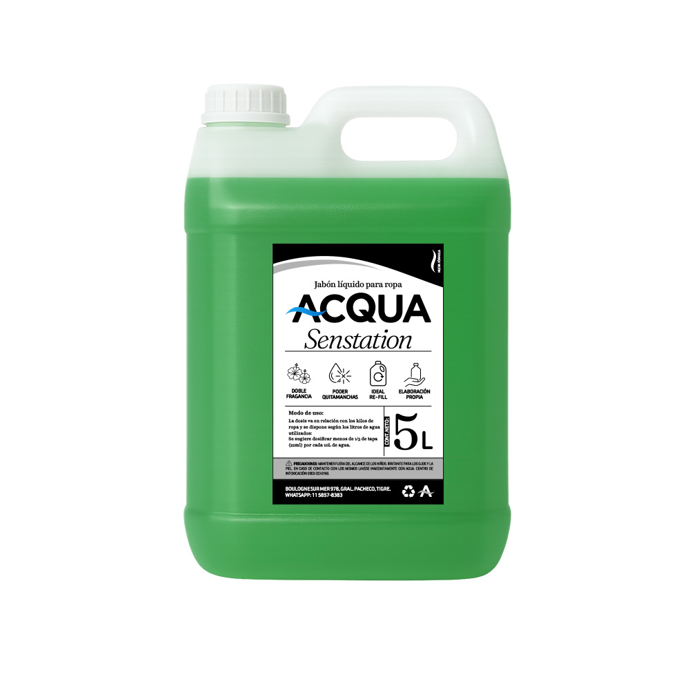 Jabon Liquido Verde Sensation x 5 Lts - Acqua