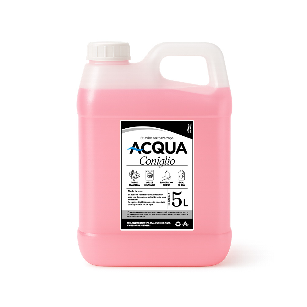 Suavizante Rosa Coniglio x 5 Lt - Acqua 