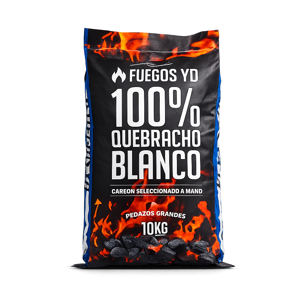 Bolsa Carbon 10kg (Seleccionado, 100% quebracho blanco) 