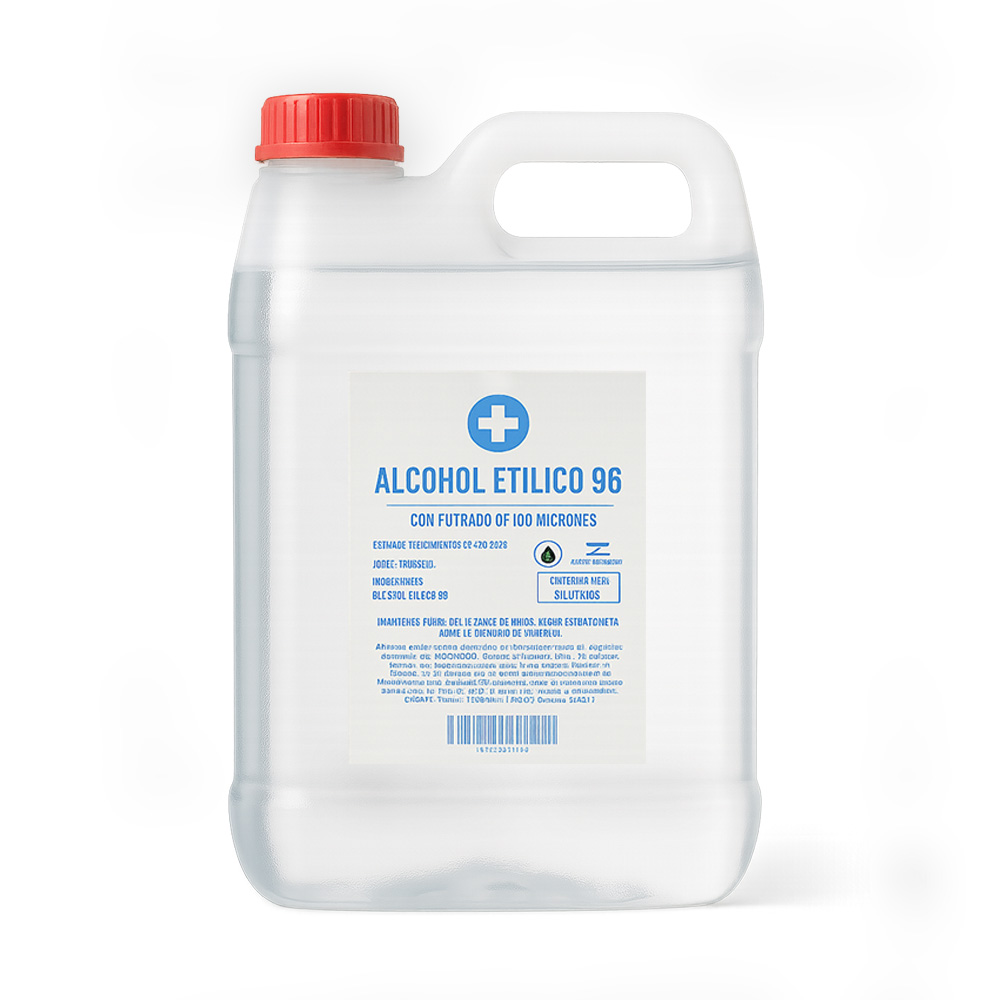 Alcohol Etílico 96° Bidon 5 Lts