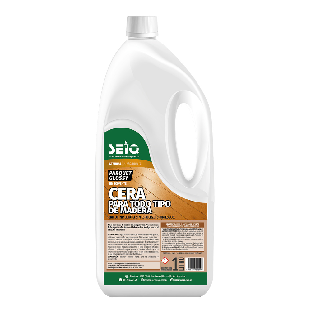 Parquet Glossy, Cera para Maderas - Seiq 