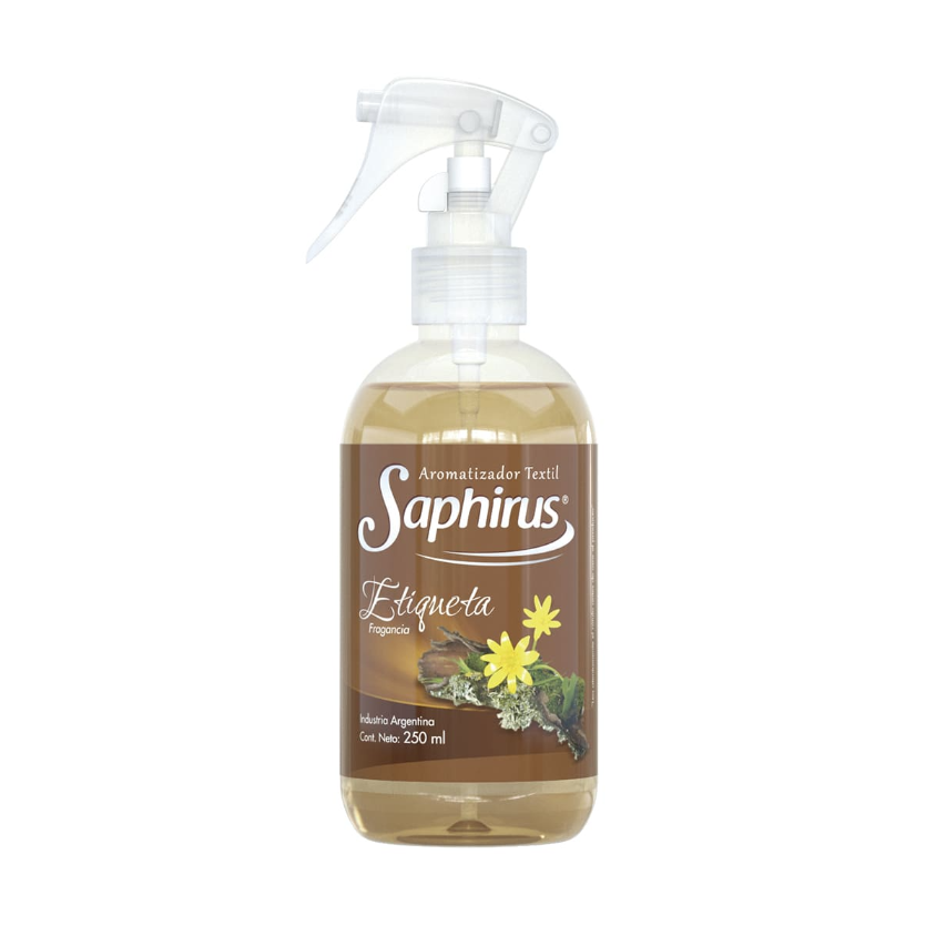 Perfumina Textil 250Ml - Etiqueta- Saphirus  