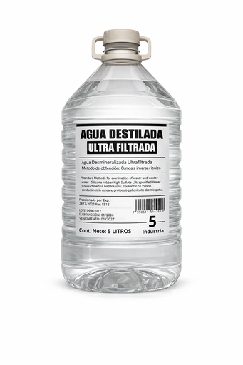 [BL-AD5LT] Agua Destilada Desmineralizada x 5 Lts