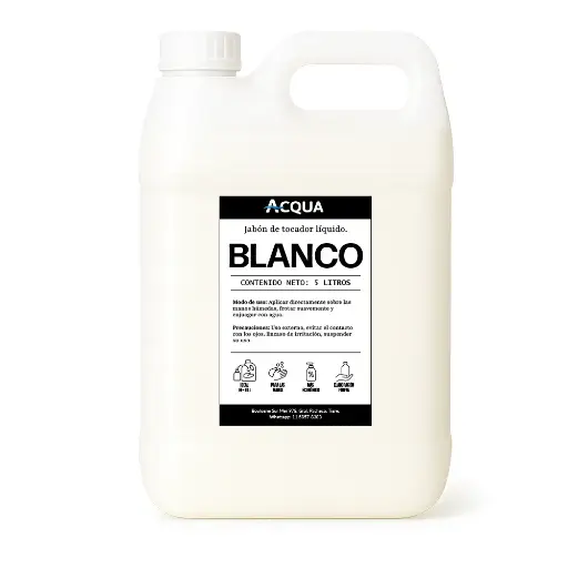 [AP-BLA5L] Jabon De Mano x 5Lts- Blanco - Acqua 