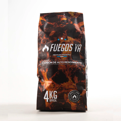 [FYA-C4KG] Bolsa Carbon 4kg (bolsa de papel, 100% quebracho blanco, Sin Chispa) 