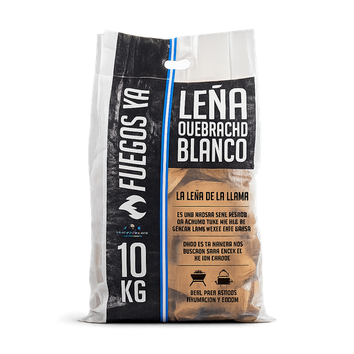 [LEÑA QB] Bolsa de Leña de Quebracho Blanco 10Kg