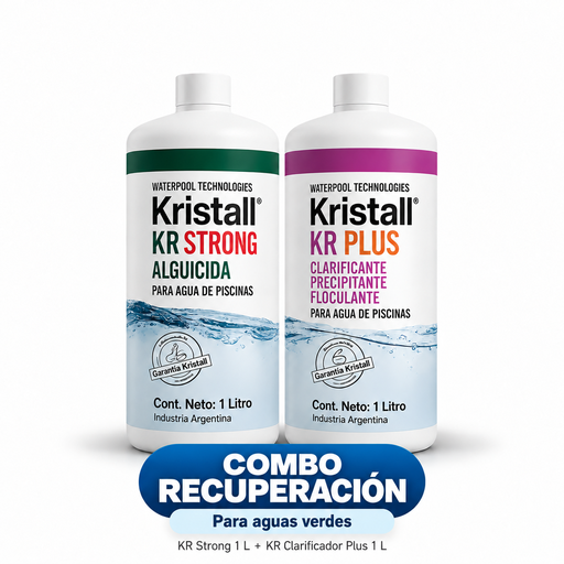 [COMBO - KRPLUS-RECU] Combo Recuperación KR (Clarificador KR PLus + Alguicida Strong) 