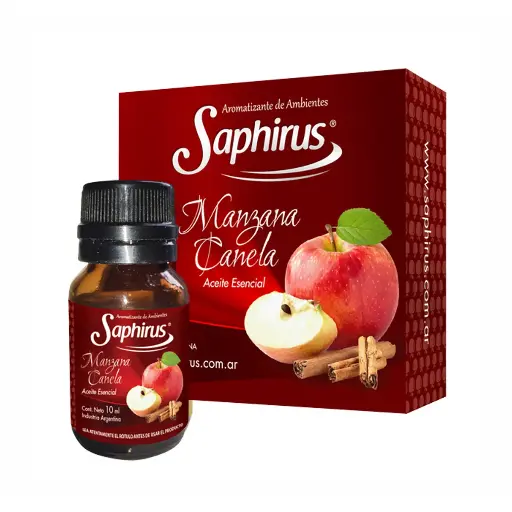 [7798184681926] Aceite Esencial 10 Ml - Manzana & Canela -Saphirus