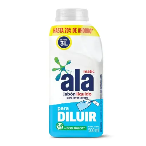 [7791290792043] Ala Ecolav Liq 500 Ml Para 3Lts