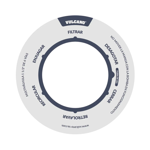 [V-233008] Calco/Sticker/Etiqueta Para Filtro - Vulcano