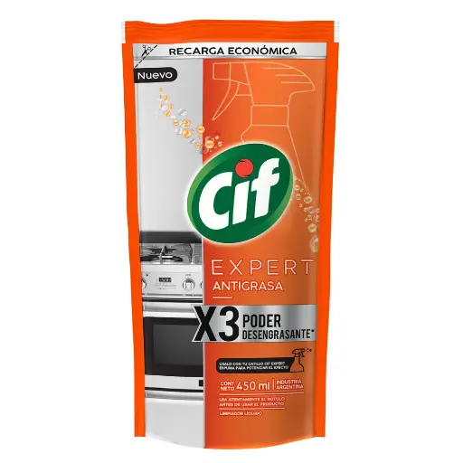 [7791290794399] Cif Antigrasa Expert Doypack 450Ml