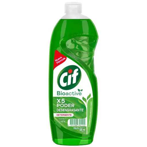 [7791290794115] Cif Detergente Bio Active 500Ml - Lima