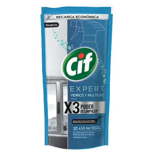 [7791290795624] Cif Vidrios Y Multiuso Doypack 450Ml