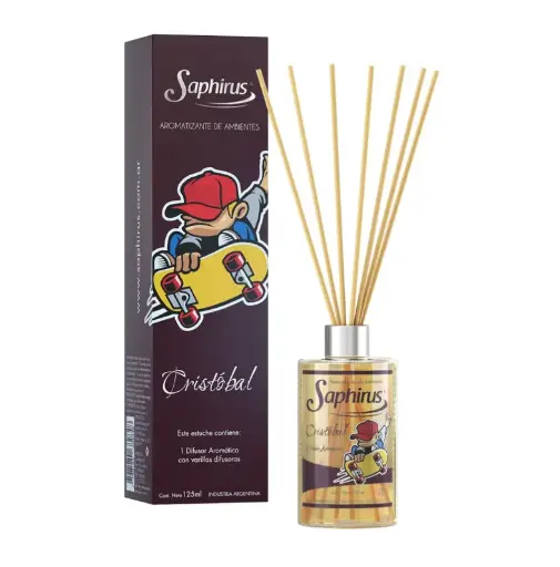 [7798184682848] Difusor Varilla 125 ml - Cristobal -  Saphirus