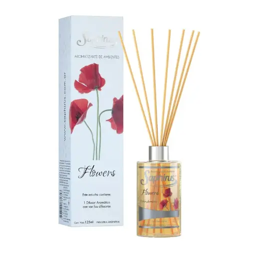 [AM-33] Difusor Varilla 125 ml - Flowers -  Saphirus