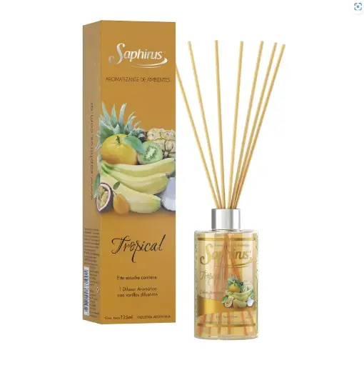 [AM-15] Difusor Varilla 125 ml - Tropical -  Saphirus