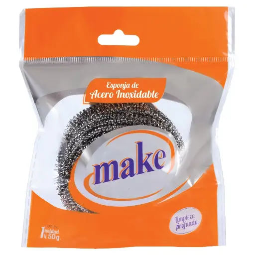 [7798092962261] Esponja de Acero Inox. 50grs - Make