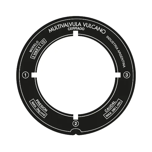 [V-233038] Etiqueta Funciones Mv 3 Vias (Circ Acetato)