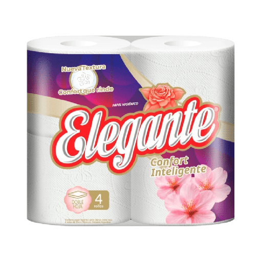[915] Papel Higienico 4X30Mts - D. Hoja - Azul - Elegante