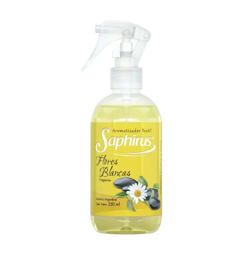 [7798184680066] Perfumina Textil 250Ml - Flores Blancas - Saphirus