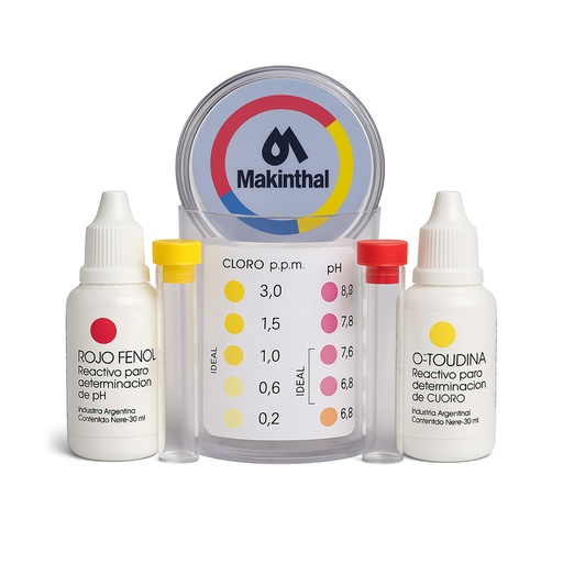 [1513] Test Kit Cl y pH - Mak